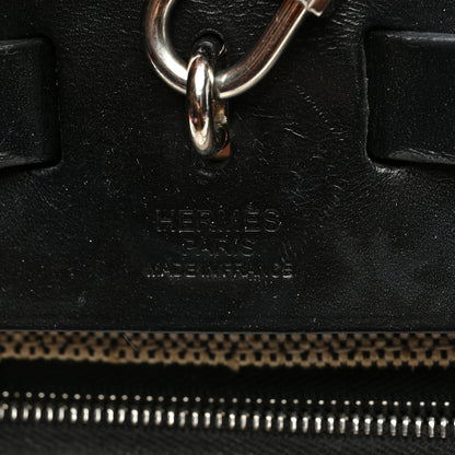 Hermes Toile H Berline Vache Hunter Herbag Zip PM 31 Black Ecru 7 of 11