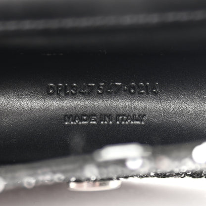 Saint Laurent Sequin Calfskin Monogram Mini Candy Crossbody Black 7 of 11