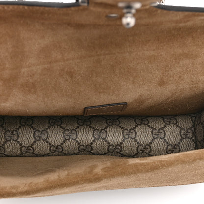 Gucci GG Supreme Monogram Suede Crystal Small Dionysus Shoulder Bag Beige Ebony Taupe 5 of 11