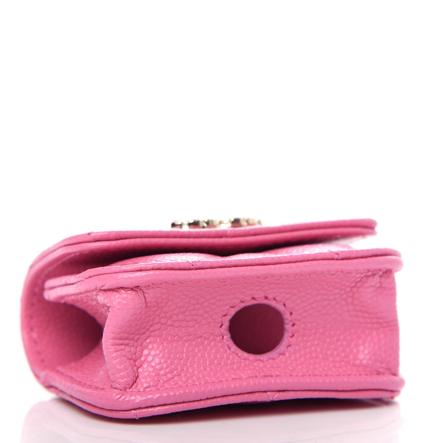 Chanel Caviar Quilted Crystal CC Airpods Pro Case Pink 3 of 7