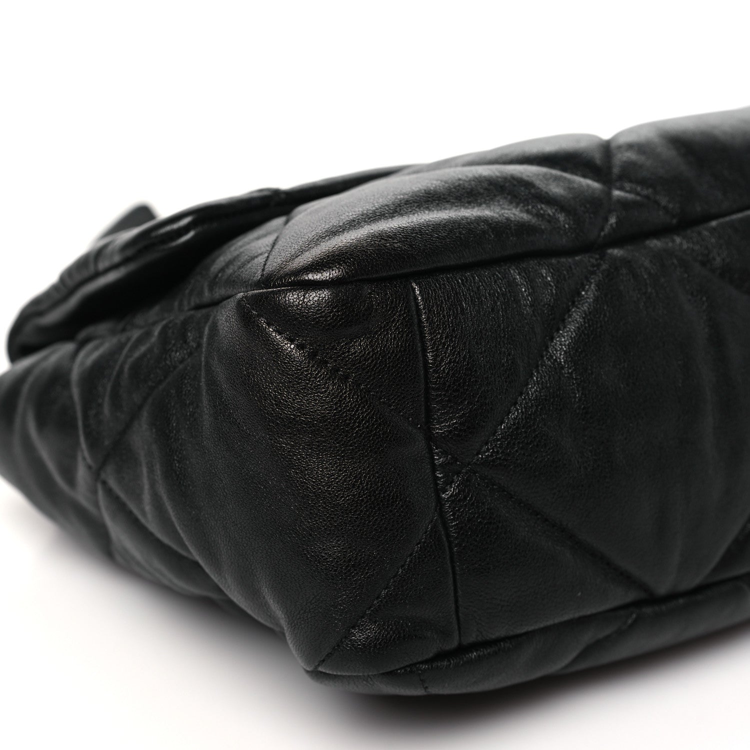 Chanel Goatskin Quilted Large Chanel 19 Flap Black 9 of 10