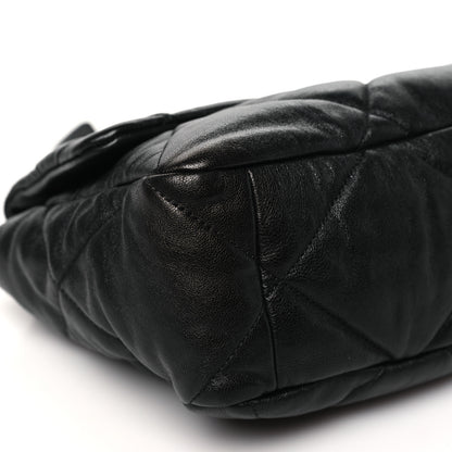Chanel Goatskin Quilted Large Chanel 19 Flap Black 9 of 10