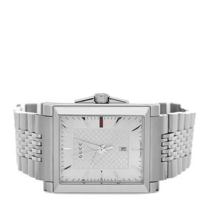 Gucci Stainless Steel 32mm G-Timeless Rectangle Quartz Watch 2 of 4