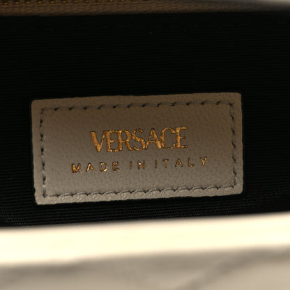 Versace Lambskin Quilted Medusa Wallet on Chain Crossbody Beige 6 of 9