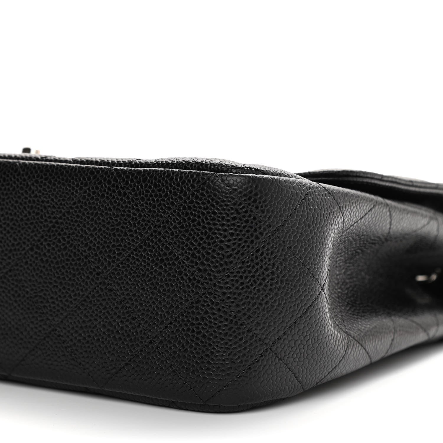 Chanel Caviar Quilted Jumbo Single Flap Black 8 of 11