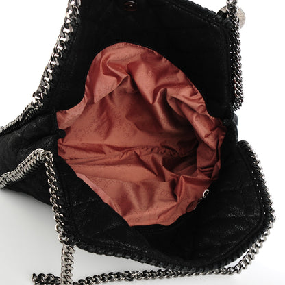 Stella McCartney Shaggy Deer Quilted Small Falabella Tote Black 6 of 9