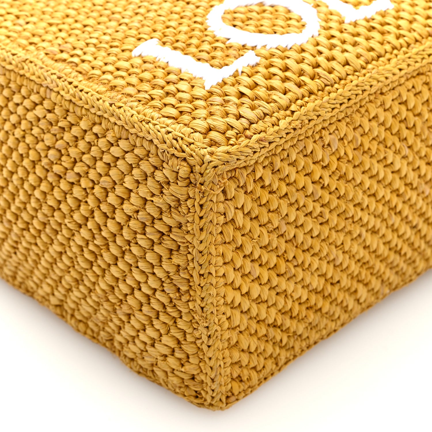 Loewe X PAULA'S IBIZA Raffia Font Tote Ochre 8 of 9