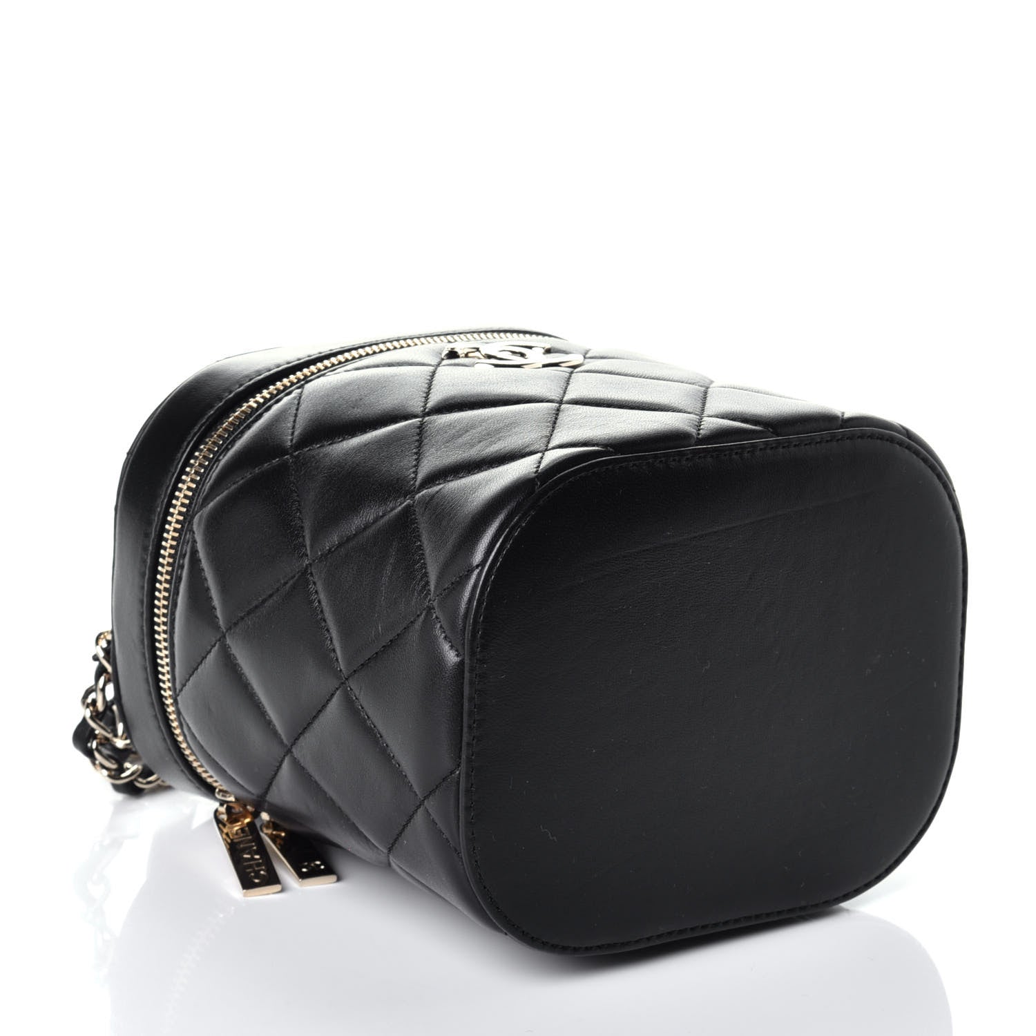 Chanel Lambskin Quilted Trendy Vanity Case Black 5 of 10