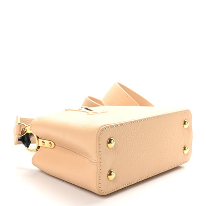 Louis Vuitton Taurillon Snakeskin Mini Capucines Beige Black 4 of 10
