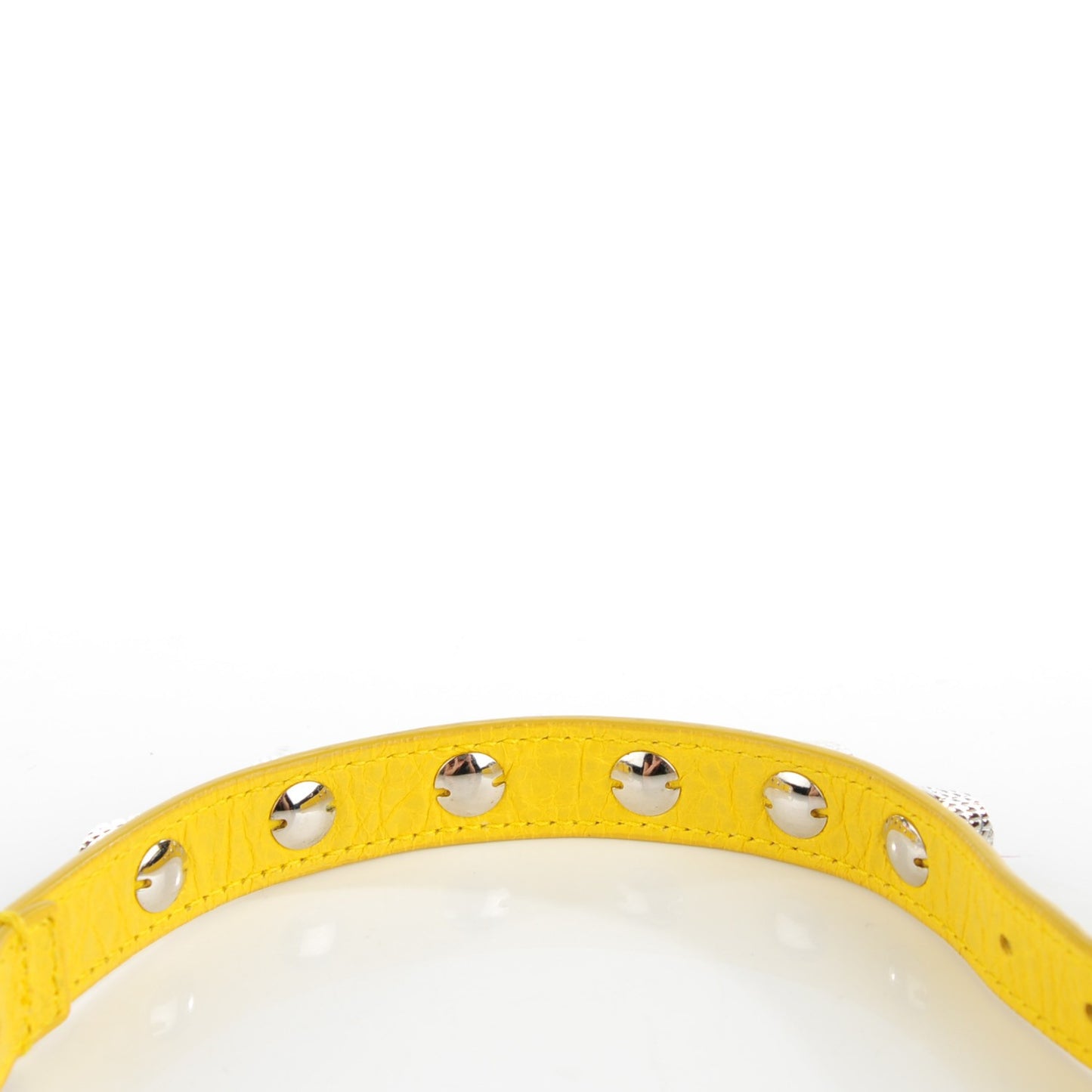 Agneau Giant Silver Hardware Stud Bracelet Curry