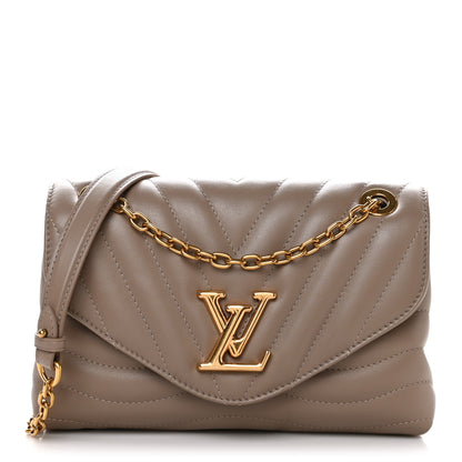 Louis Vuitton Calfskin LV New Wave Chain Bag Taupe 1 of 9
