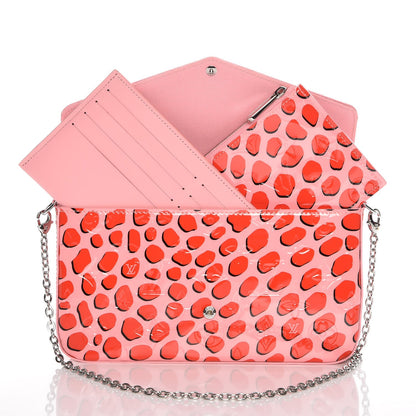 Louis Vuitton Vernis Jungle Dots Pochette Felicie Sugar Pink Poppy 8 of 8