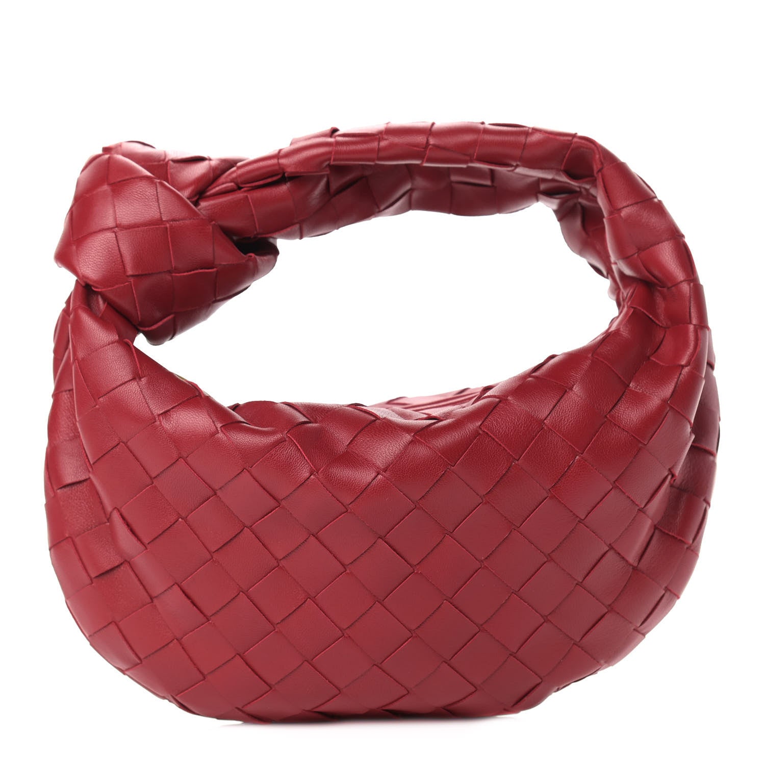 Bottega Veneta Nappa Intrecciato Mini Jodie Dark Red 1 of 9