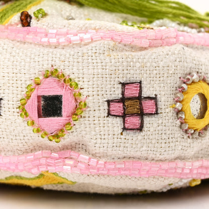 Fendi Canvas Beaded Baguette White Multicolor 10 of 17