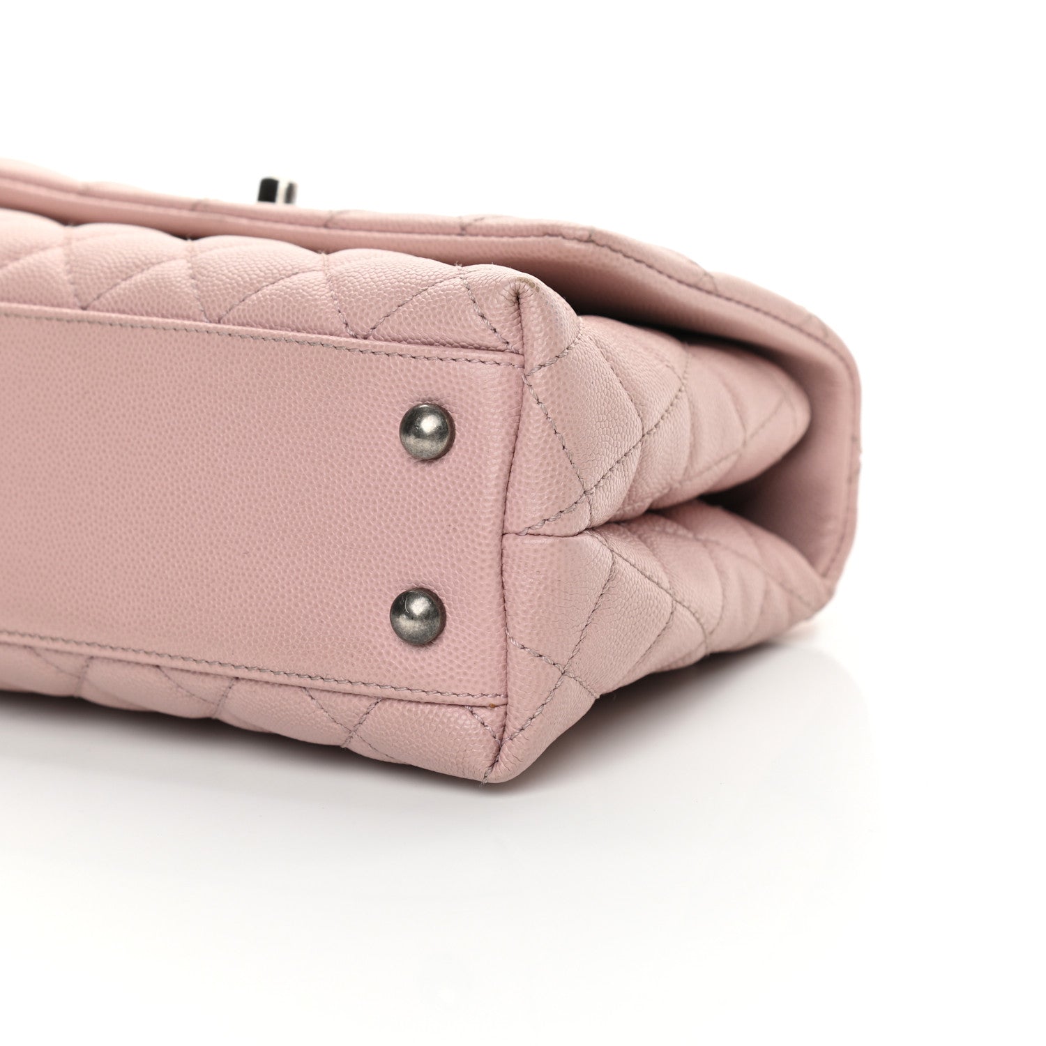 Chanel Caviar Quilted Mini Coco Handle Flap Light Pink 9 of 11