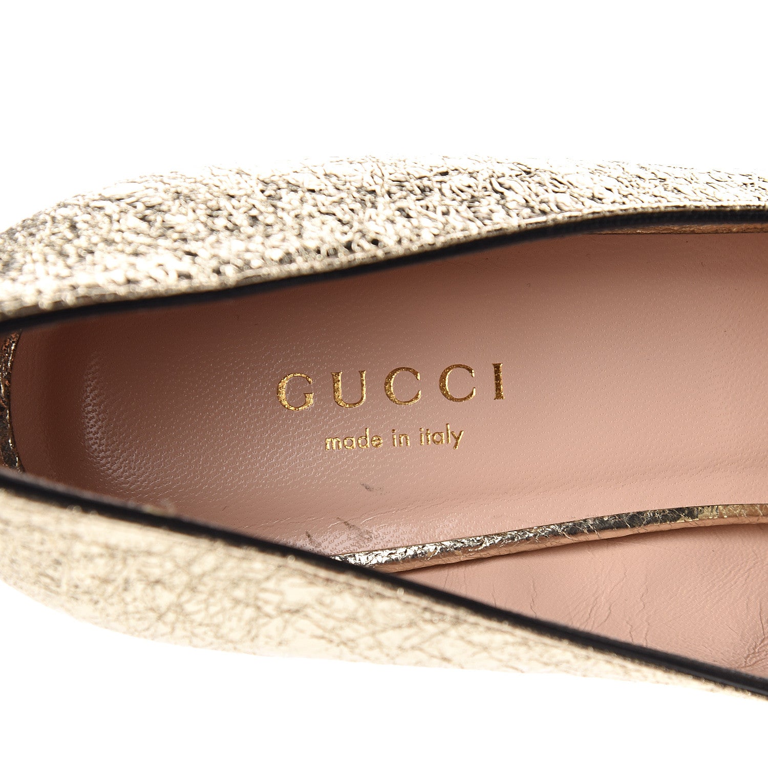 Gucci Galassia GG Marmont Fringe Platform Loafer Pumps 37.5 Platino 7 of 9