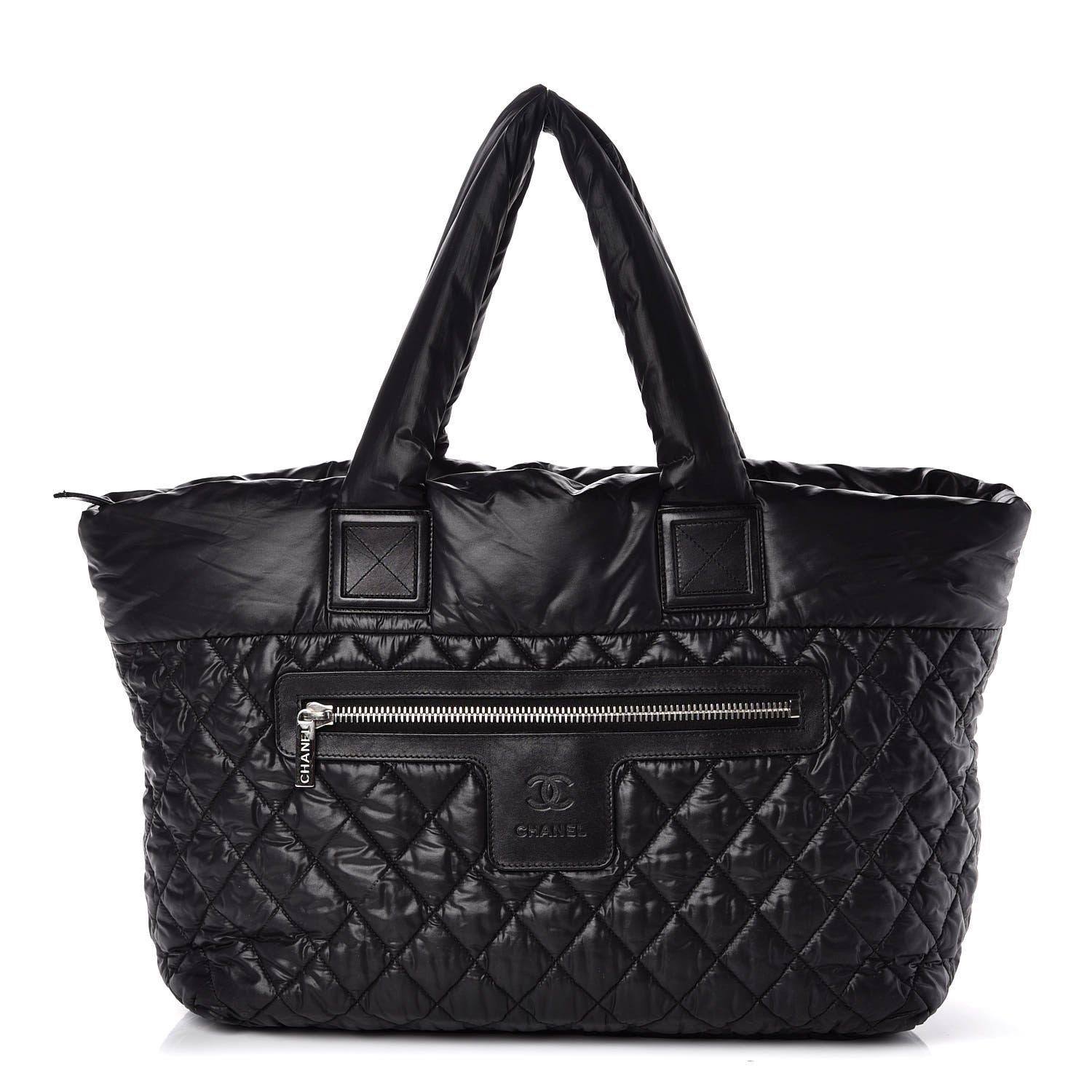 Chanel Nylon Quilted Large Coco Cocoon Tote Black 1 of 9