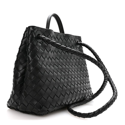 Bottega Veneta Nappa Intrecciato Medium Andiamo Shoulder Bag Black 3 of 9