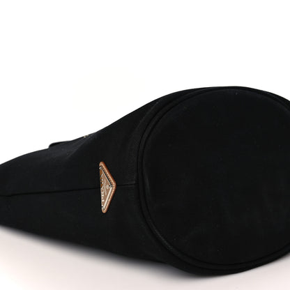 Prada Canapa Small Shopping Tote Black 9 of 10