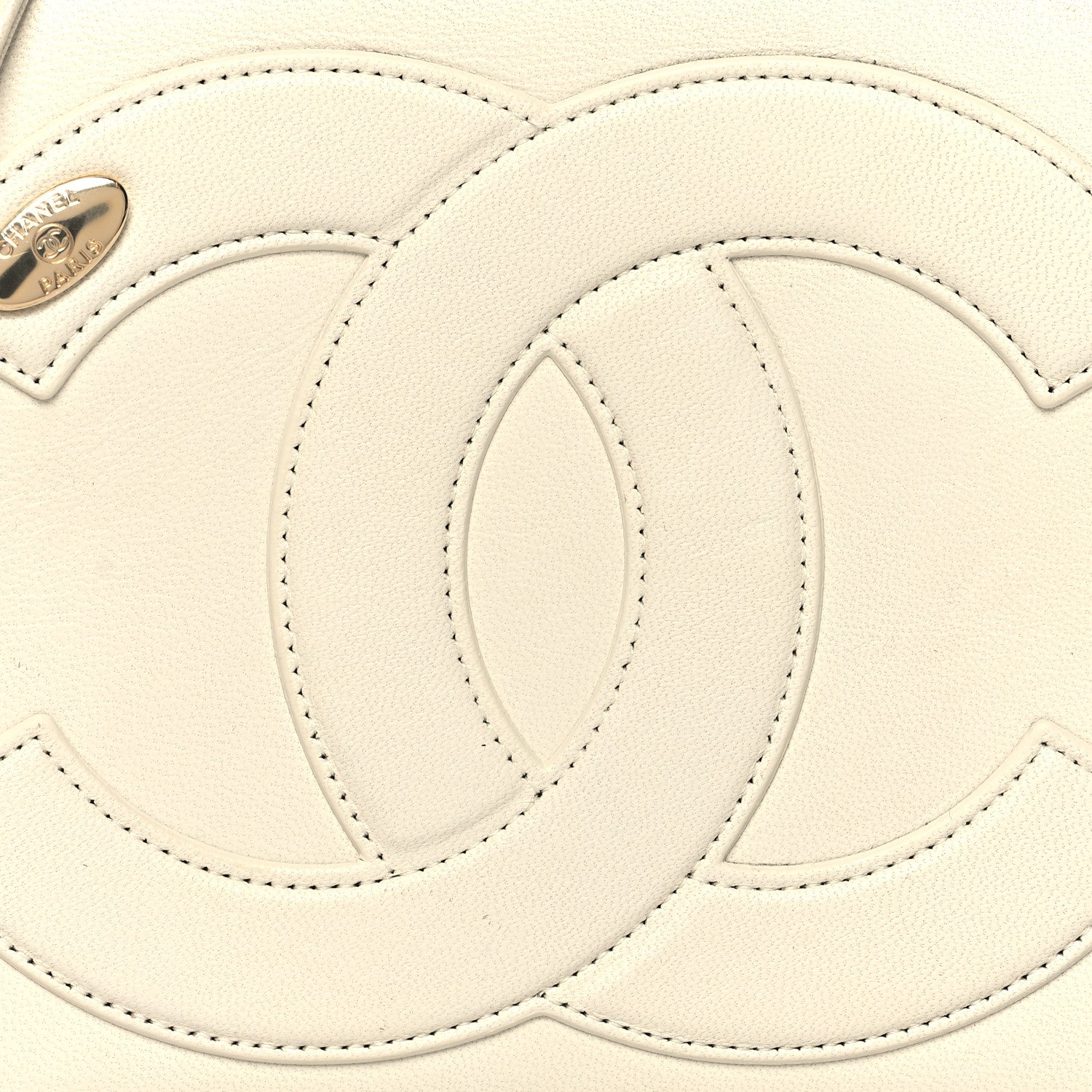 Chanel Lambskin CC Mania Flap Bag White 8 of 11