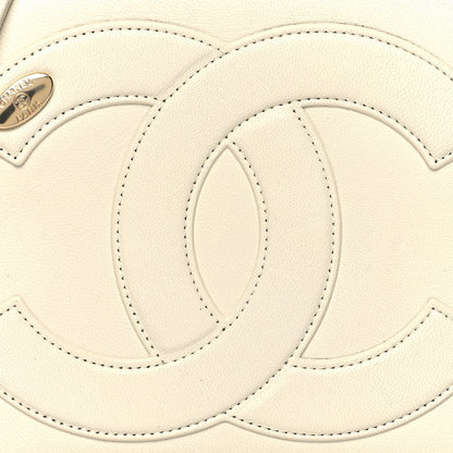 Chanel Lambskin CC Mania Flap Bag White 8 of 11