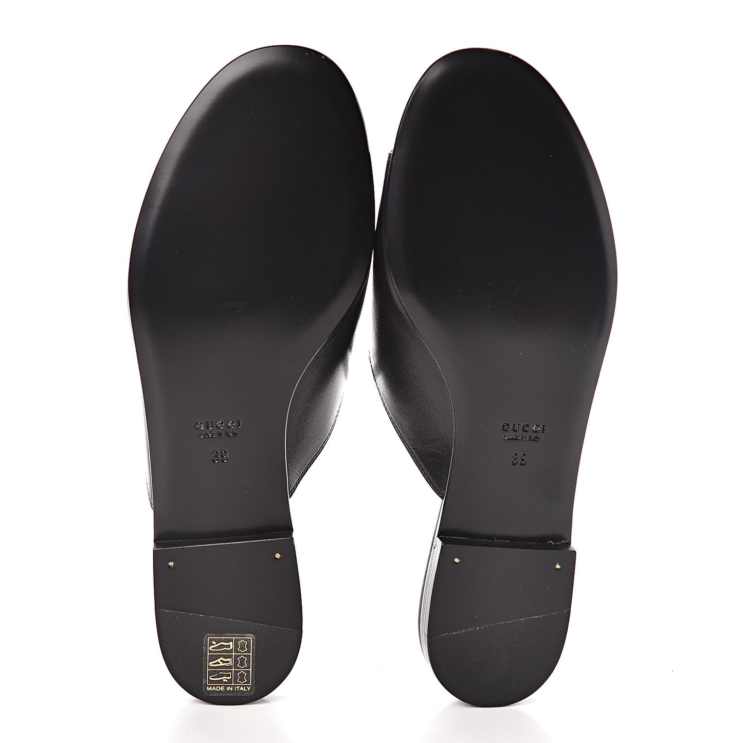 Malaga Kid Horsebit Slide Sandals 39 Black