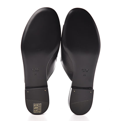 Gucci Malaga Kid Horsebit Slide Sandals 39 Black 5 of 8
