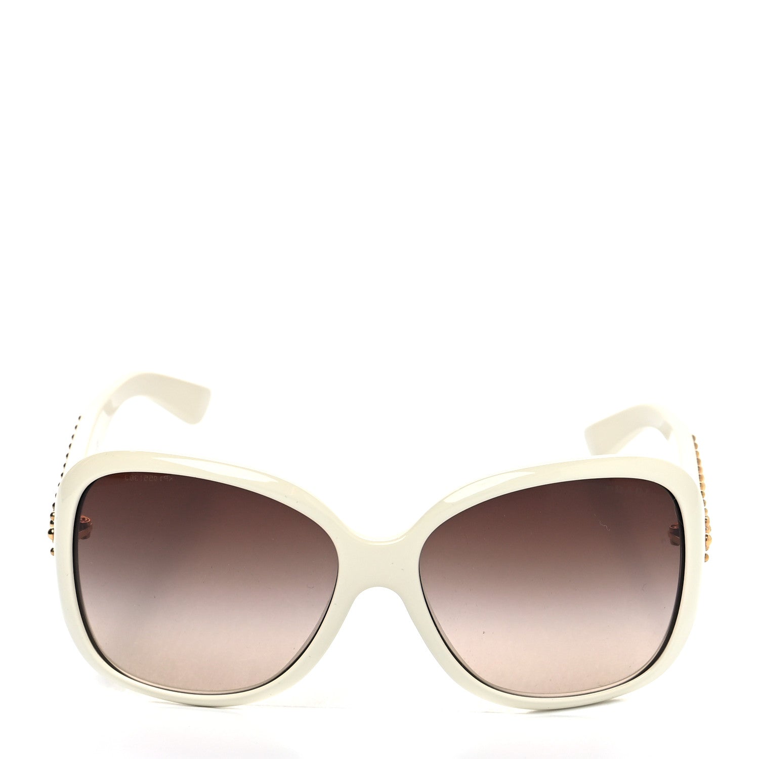 Prada Studded Sunglasses SPR 04M White 3 of 7