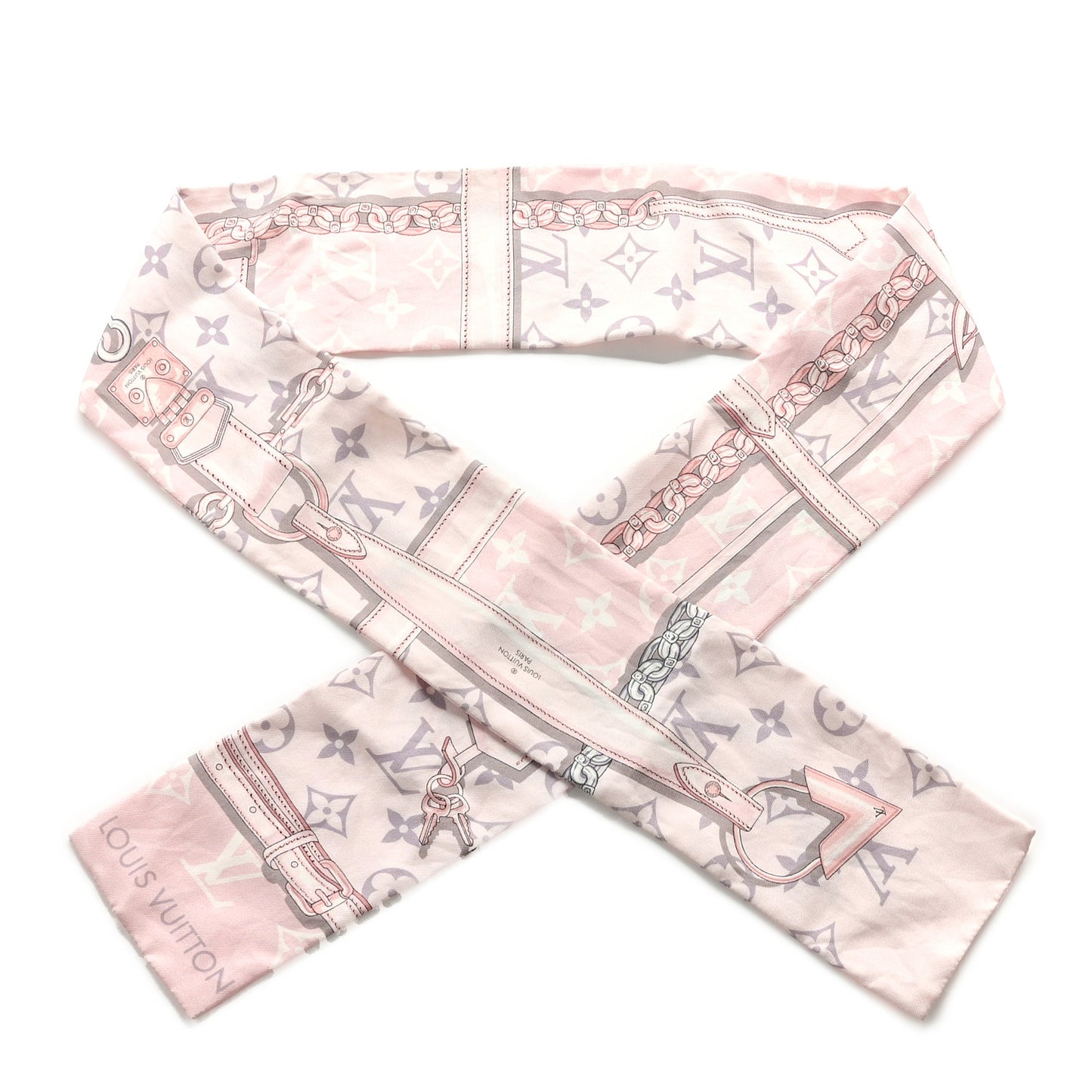 Silk Monogram Confidential Bandeau Light Pink
