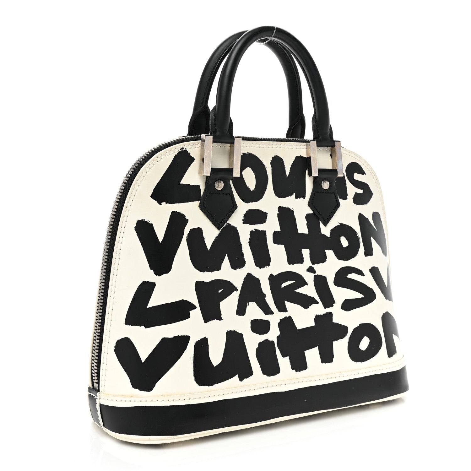 Louis Vuitton Graffiti Alma MM Black 4 of 13