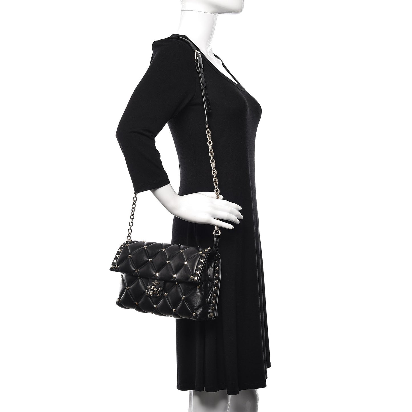 Nappa Candystud Crossbody Black