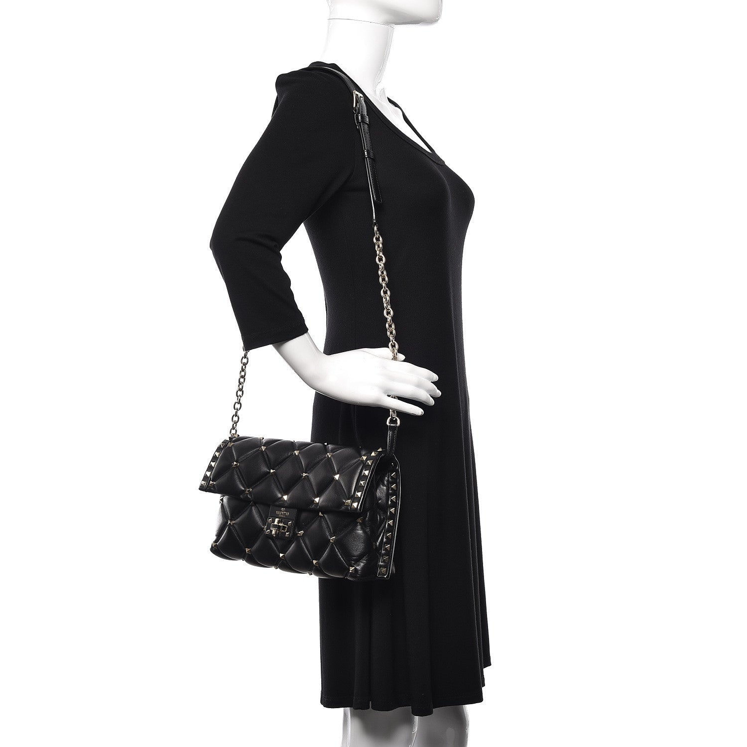 Valentino Garavani Nappa Candystud Crossbody Black 2 of 11
