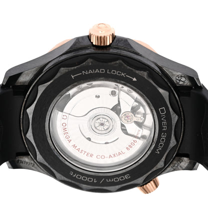 Omega Ceramic 18K Sedna Gold Rubber 43.5mm Seamaster Diver 300M Co-Axial Master Automatic Watch Black 210.62.44.20.01.001 3 of 5