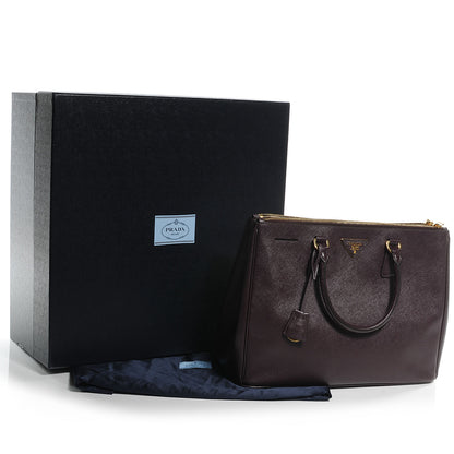 Prada Saffiano Lux Large Tote Bordeaux 5 of 8