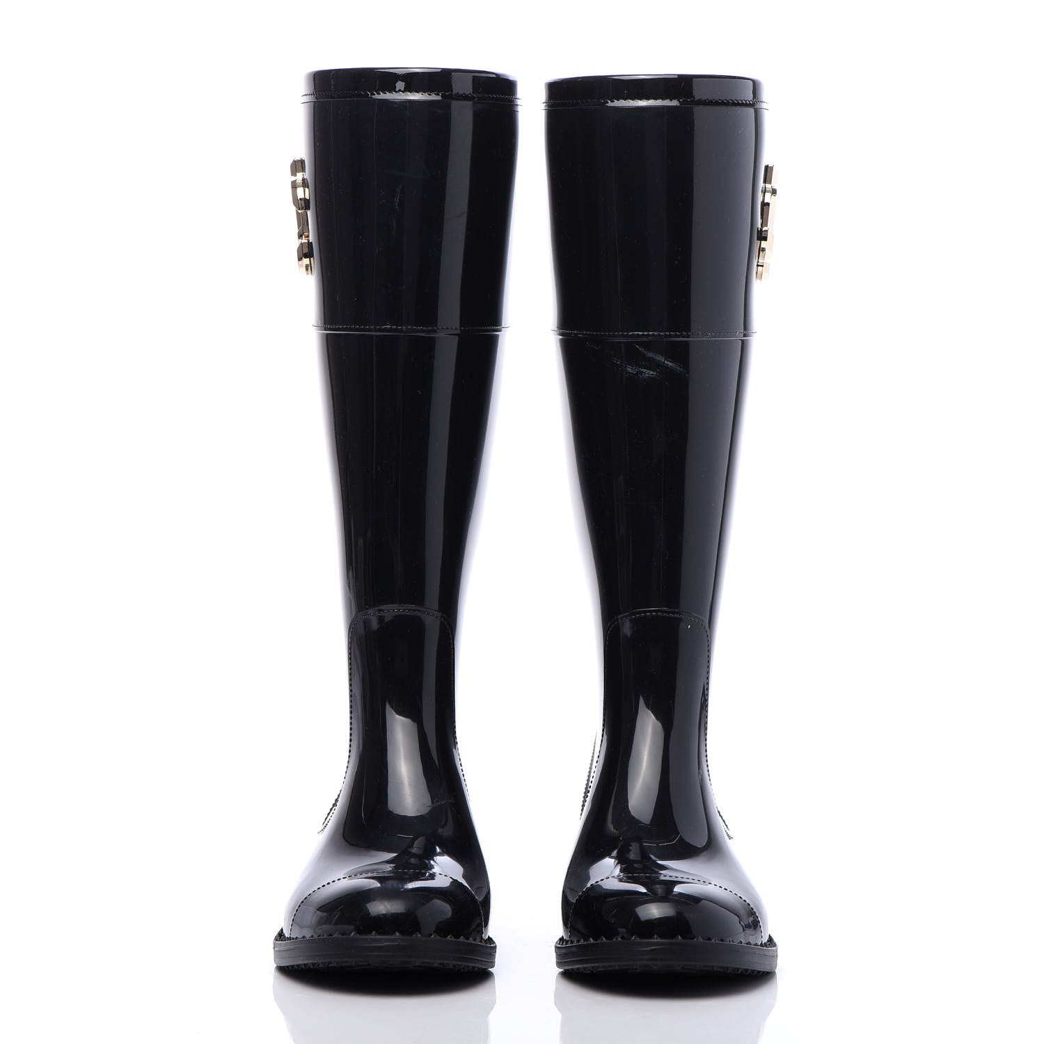 Jimmy Choo TPU Edith Rain Boots 38 Black 2 of 8