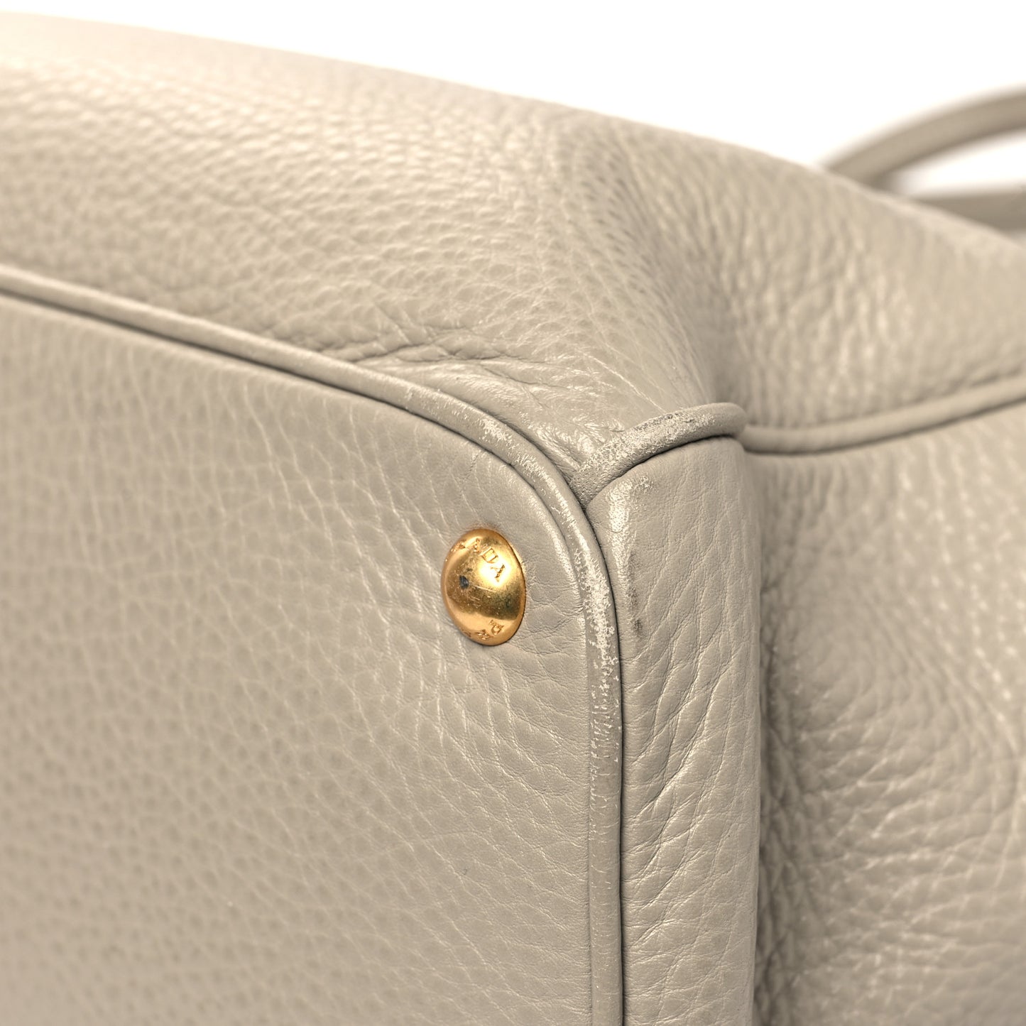 Vitello Daino Large Double Zip Tote Pomice