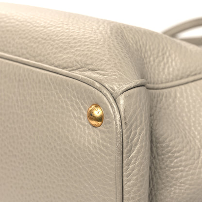 Prada Vitello Daino Large Double Zip Tote Pomice 10 of 16