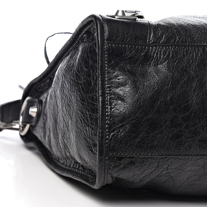 Balenciaga Agneau Silver Metallic Edge Hardware City Black 8 of 10