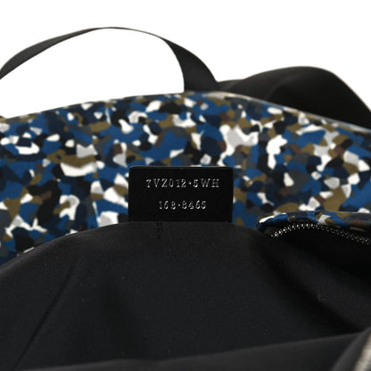 Fendi Nylon Vitello Elite Flamingo Granite Lightning Monster Eyes Backpack Multicolor Lavagna 6 of 12