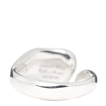 Tiffany Sterling Silver Diamond Elsa Peretti Full Heart Ring 52 6 4 of 6