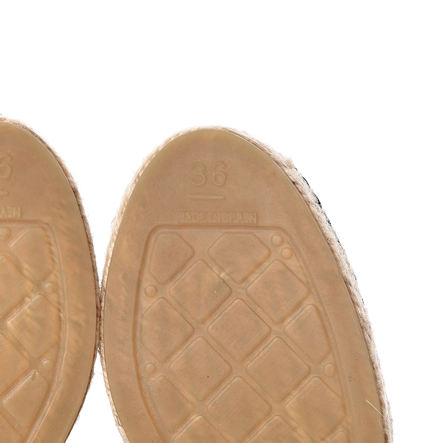 Lambskin CC Espadrilles 36 Black