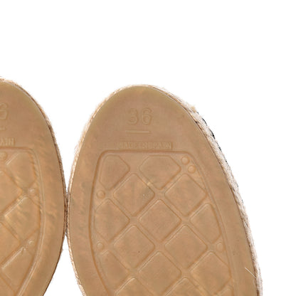 Chanel Lambskin CC Espadrilles 36 Black 6 of 11