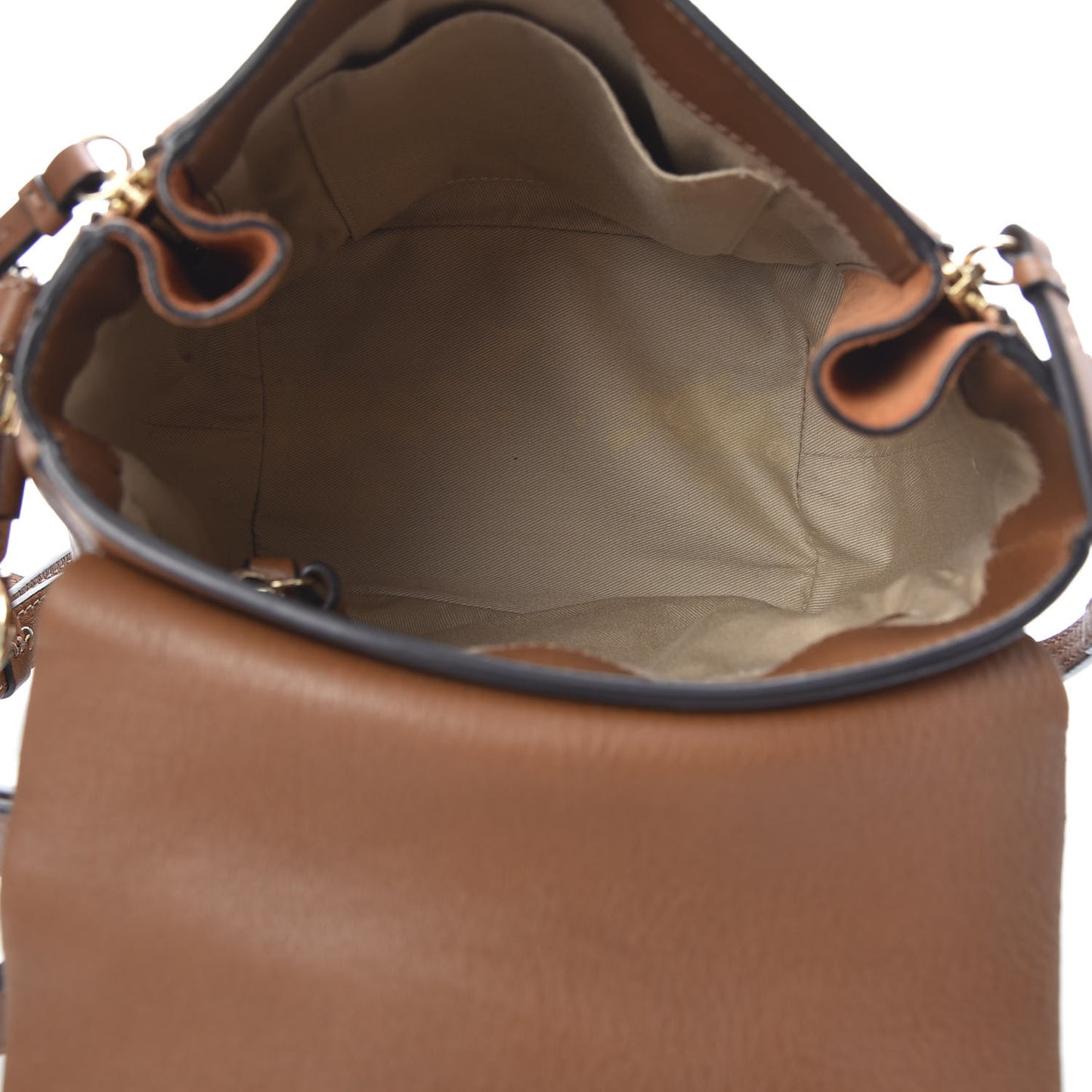 Suede Calfskin Small Faye Backpack Tan