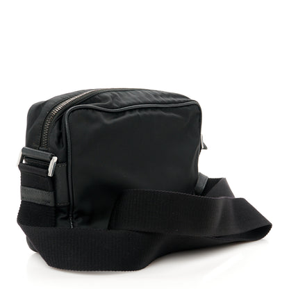 Prada Tessuto Nylon Saffiano Shoulder Bag Black 3 of 11