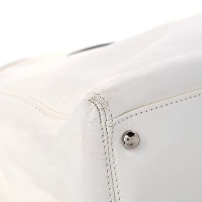 Chanel Lambskin Executive Cerf Shopper Tote White 10 of 16