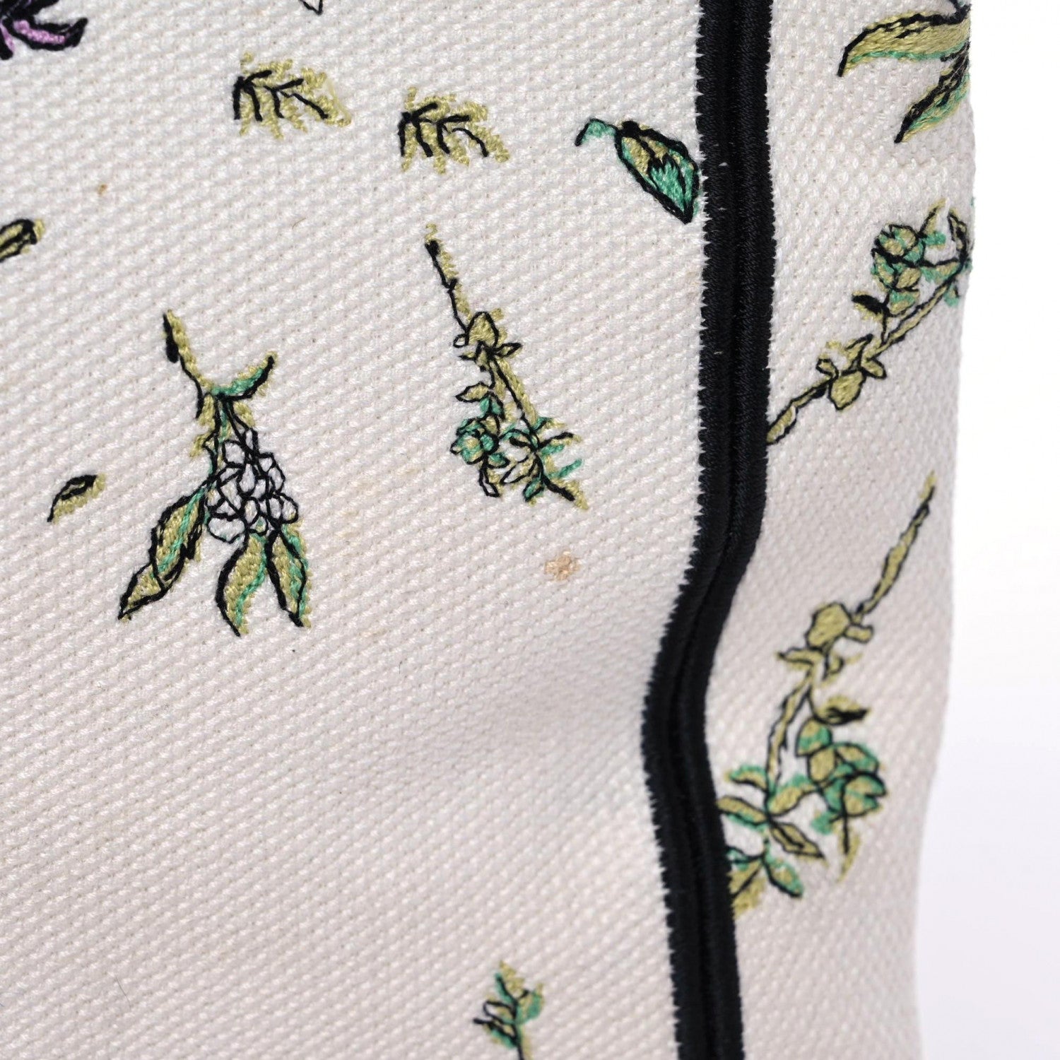Christian Dior Canvas Embroidered Large D-Constellation Book Tote Latte Multicolor 12 of 16