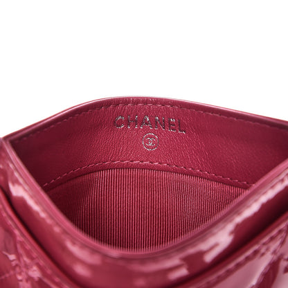 Chanel Patent Quilted Card Holder Fuchsia 6 of 14