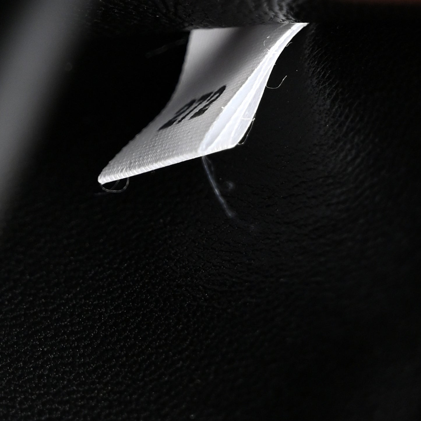 Soft Calfskin Metal Triangle Logo Flap Shoulder Bag Black
