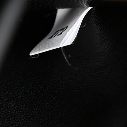 Prada Soft Calfskin Metal Triangle Logo Flap Shoulder Bag Black 7 of 10