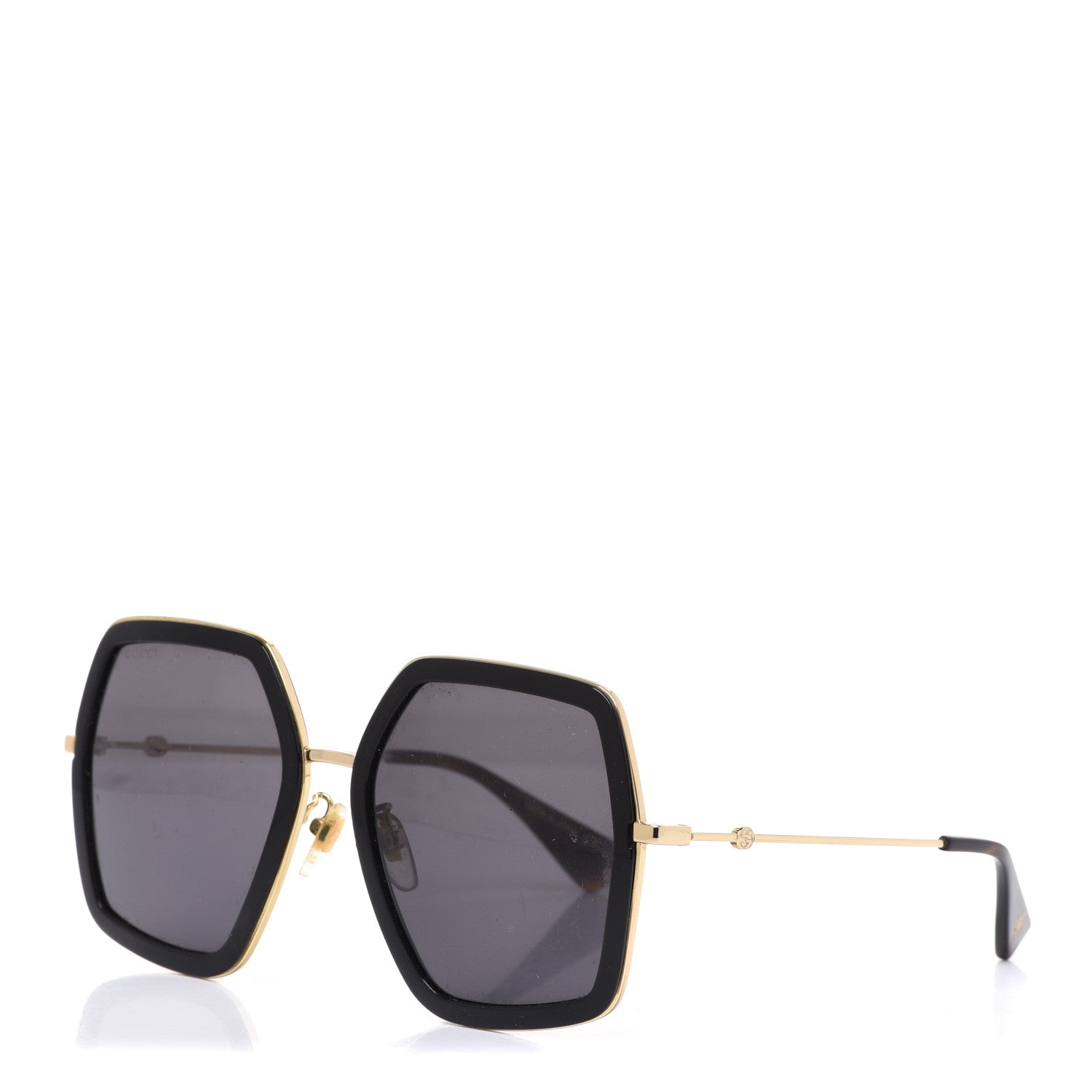 Gucci Acetate Oversize Square Frame GG0106S Sunglasses Black 1 of 7